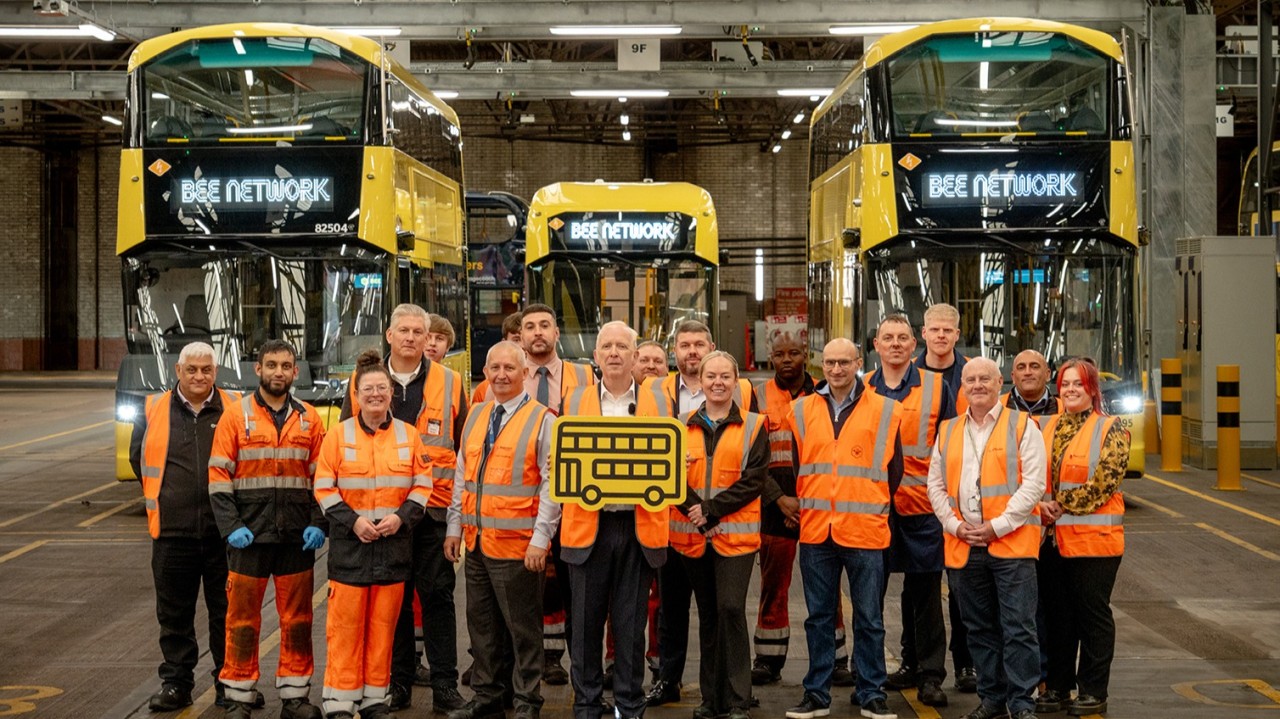 Bee Network hits major milestone with 500th electric bus in Greater Manchester