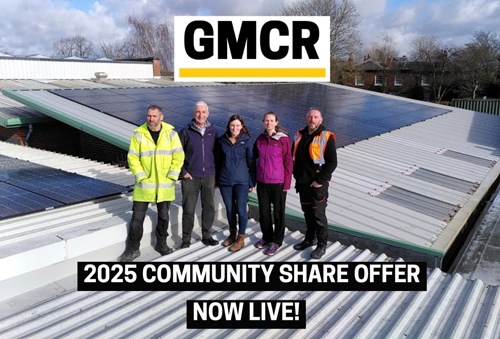 Community Share Offer launched to fund four solar arrays in Greater Manchester.